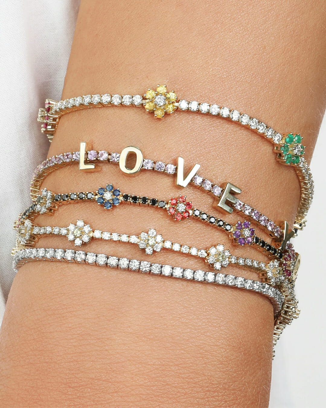The Last Line's New Collection Proves Diamond Jewelry Should Be Worn Every Day 2 the last line diamond jewelry collection just because every day diamonds tennis bracelets