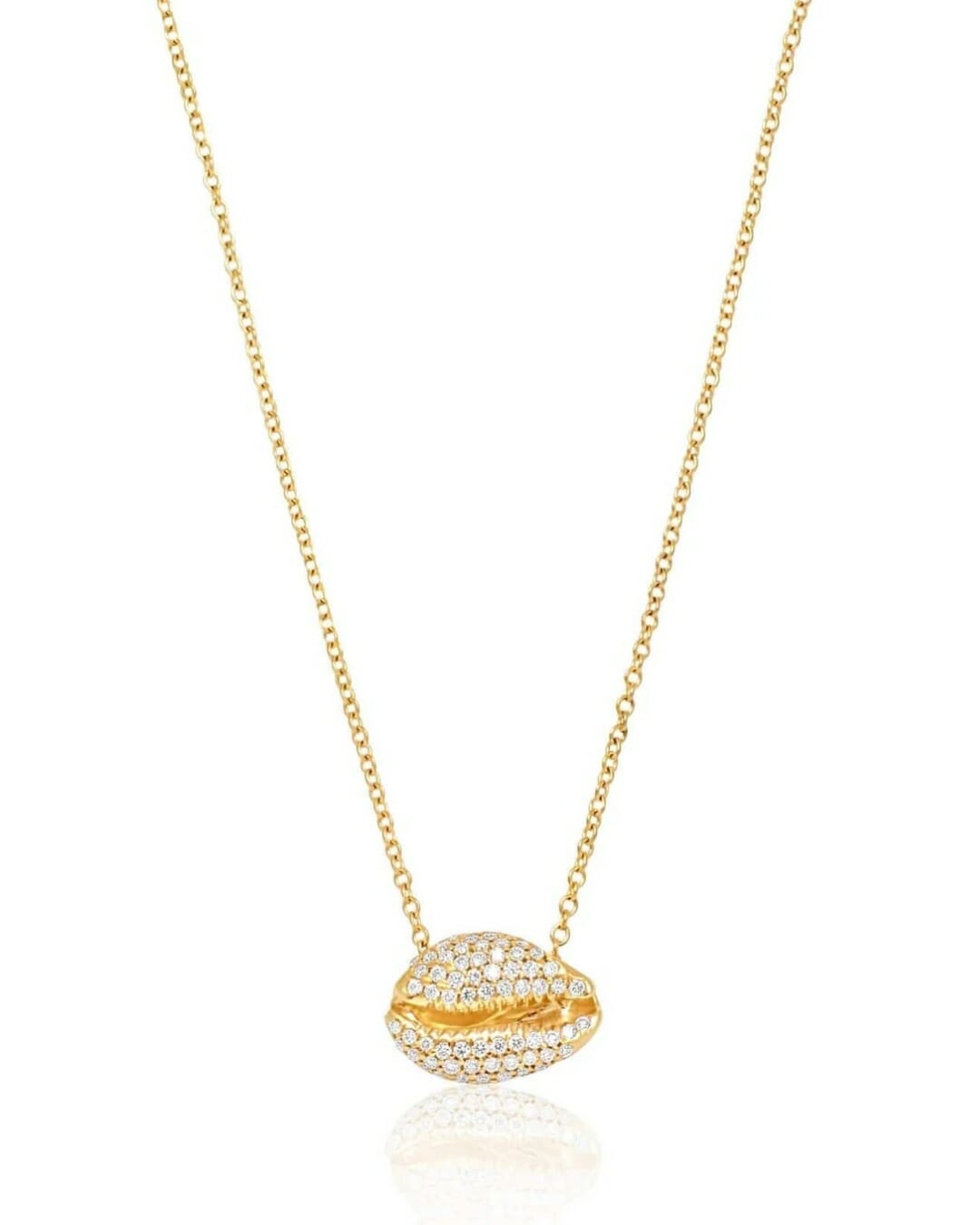 Almasika Le Cauri Edianmanté Pavé Diamond Necklace, $2,990, alamasika.com
