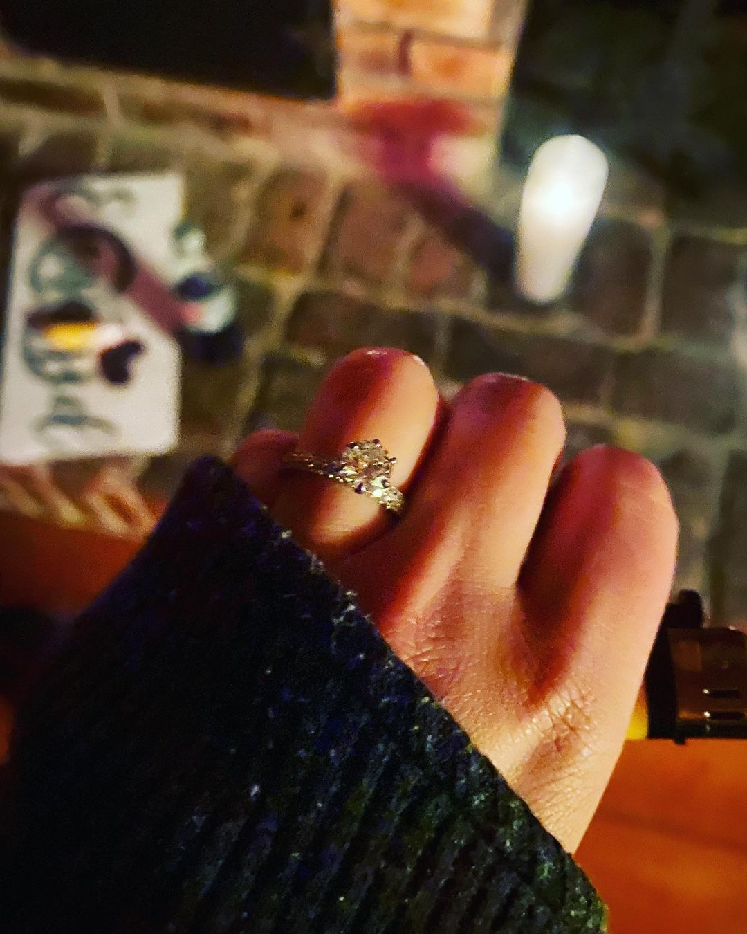 abigail breslin 2022 celebrity diamond engagement ring