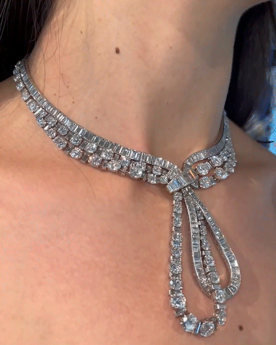 Diamonds Stole The Show at Sotheby’s Luxury Week Auction 5 Van Cleef & Arpel diamond necklace auctioned at Sotheby's Luxury Week June 2022