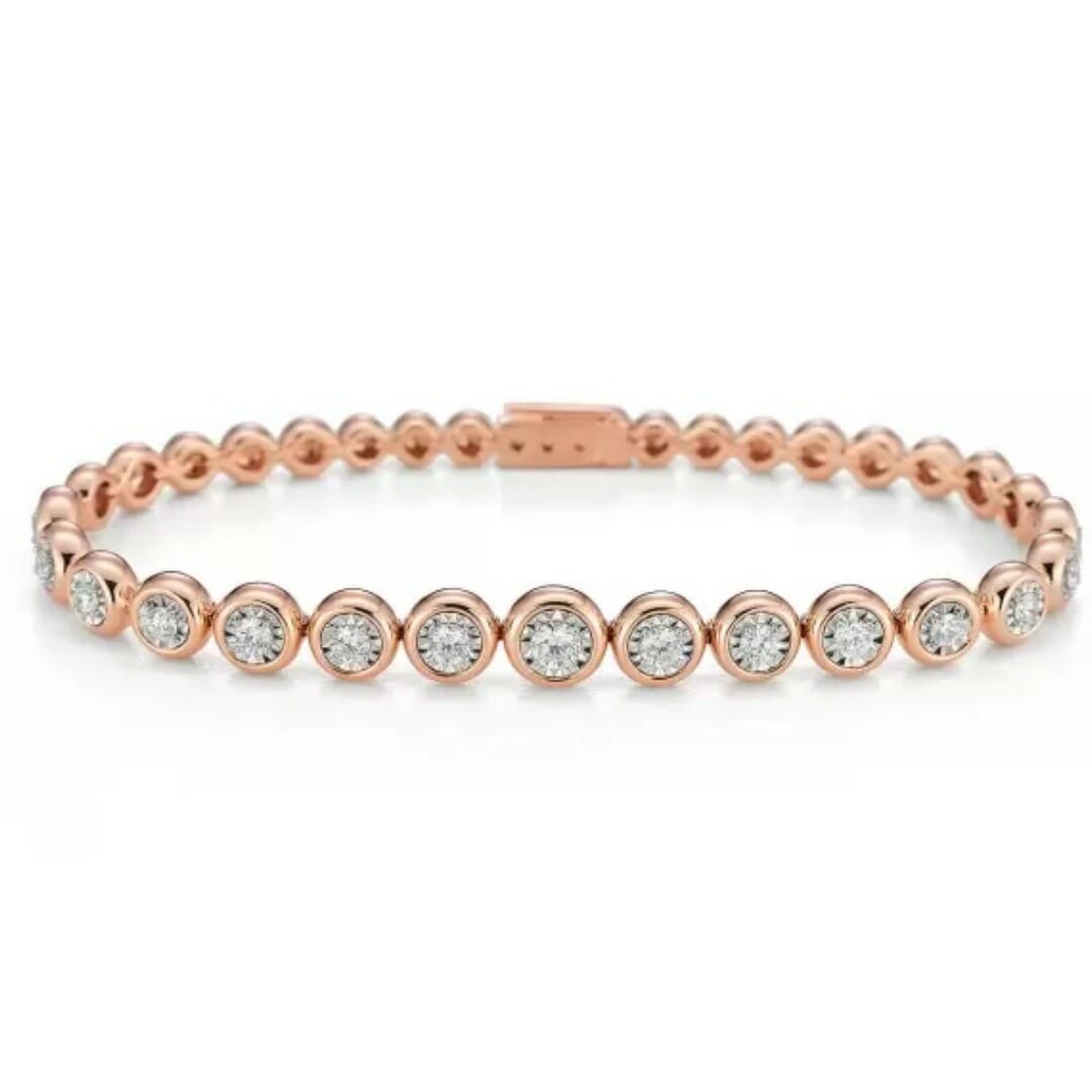 Hamilton Jewelers Boundless 18k Rose Gold and Diamond Bracelet