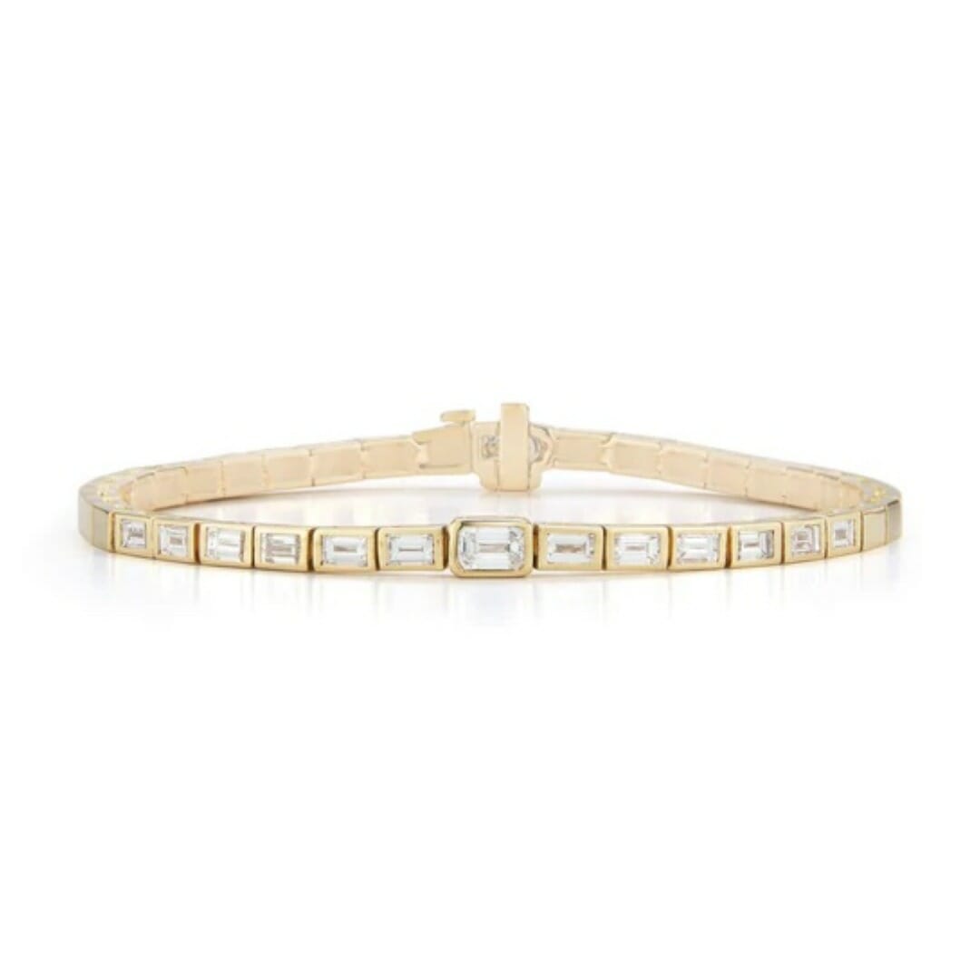Jemma Wynne Prive Luxe Diamond Baguette Tennis Bracelet