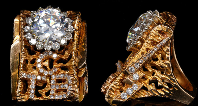 elvis diamonds jewelry tcb ring