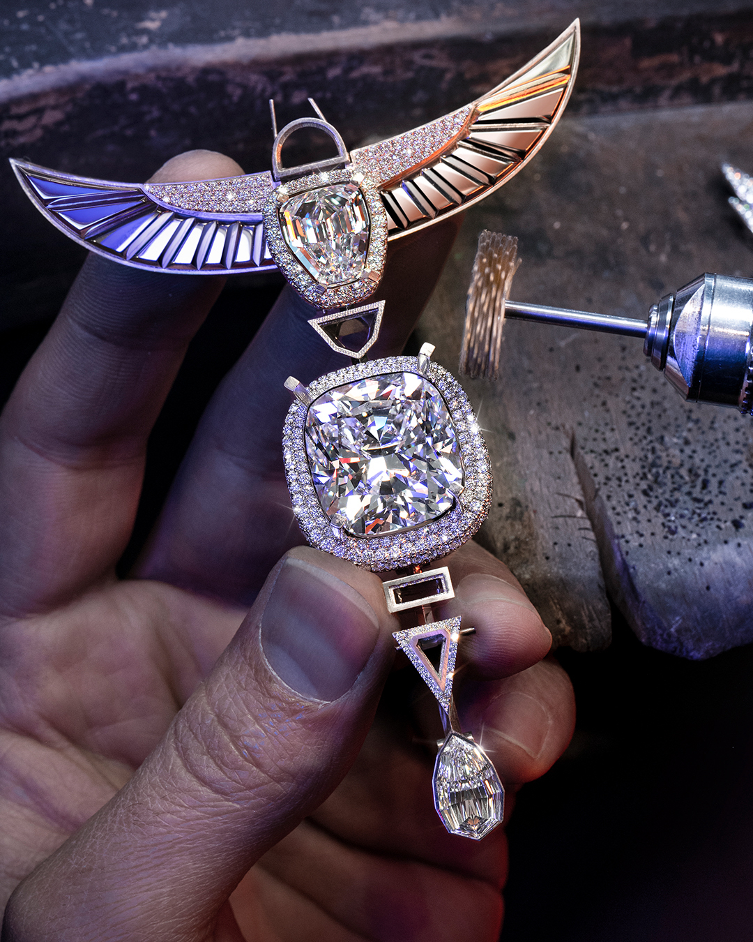 Messika's Latest High Jewelry Creation Began with a 110 Carat Diamond 2 messika necklace