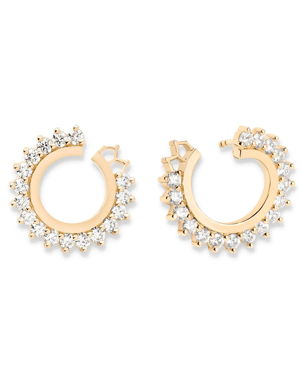 wedding day jewelry style diamond earrings