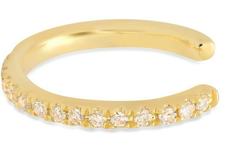 15 Idées Cadeaux pour Demoiselles d’Honneur d’Amateurs de Bijoux en Diamant 6 Bychari diamond yellow gold ear cuff