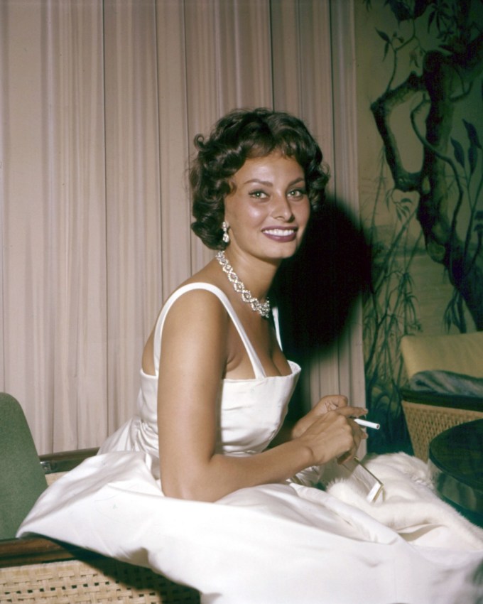 Sophia Loren Wore a Diamond Loop Collar to the 1958 Venice Film Festival