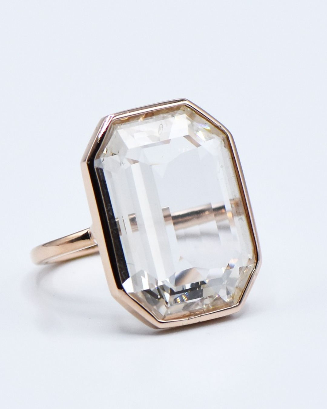 portrait cut diamond engagement ring
