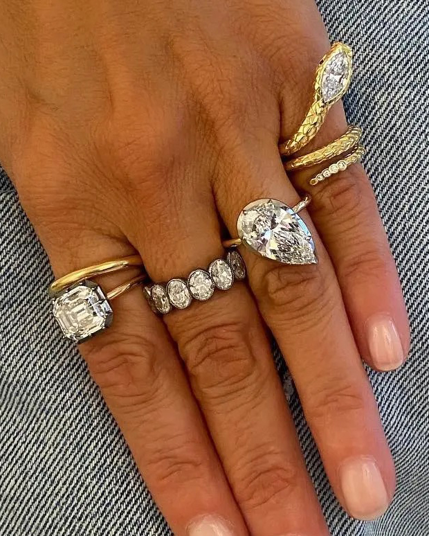 jessica mccormack rings in denim and diamonds