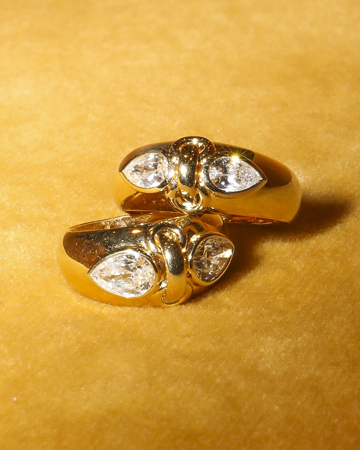 foundrae diamond jewelry pair of pears