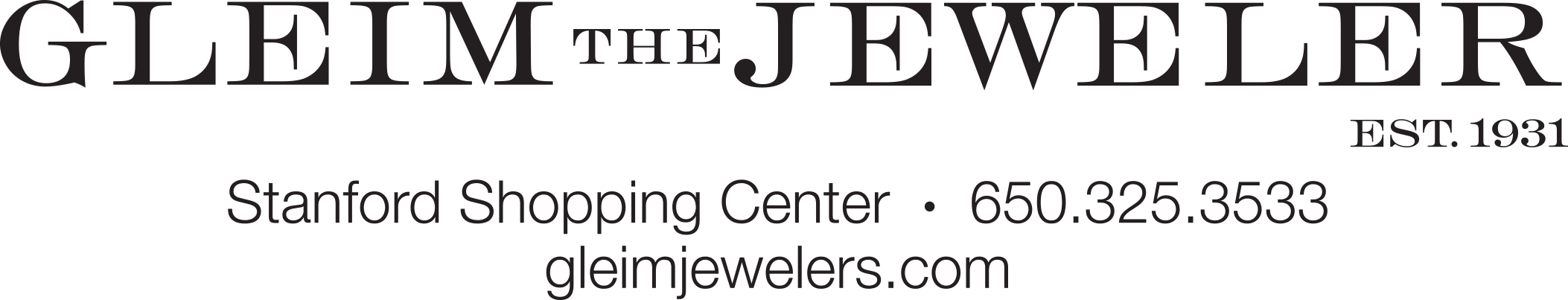 1031 Gleim The Jeweler Logo Black 2