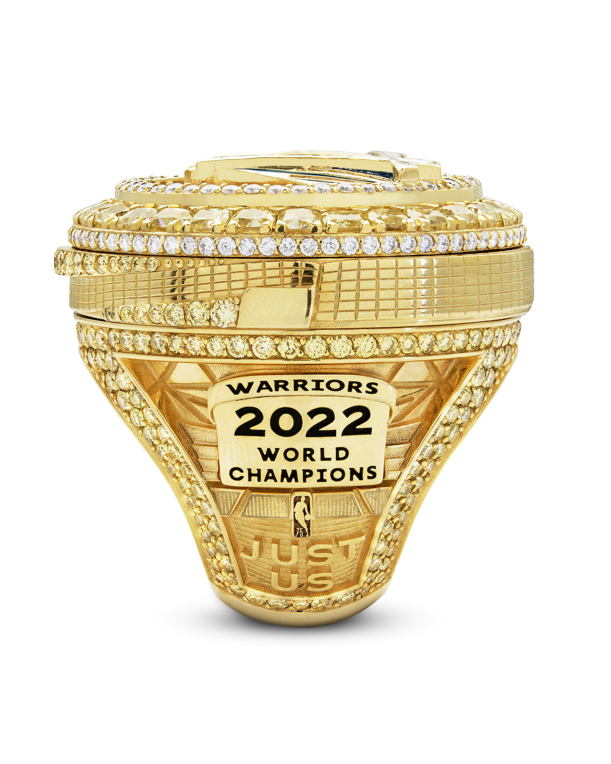 Warriors unveil championship ring with yellow diamonds, secret compartment  and a dig at the Celtics