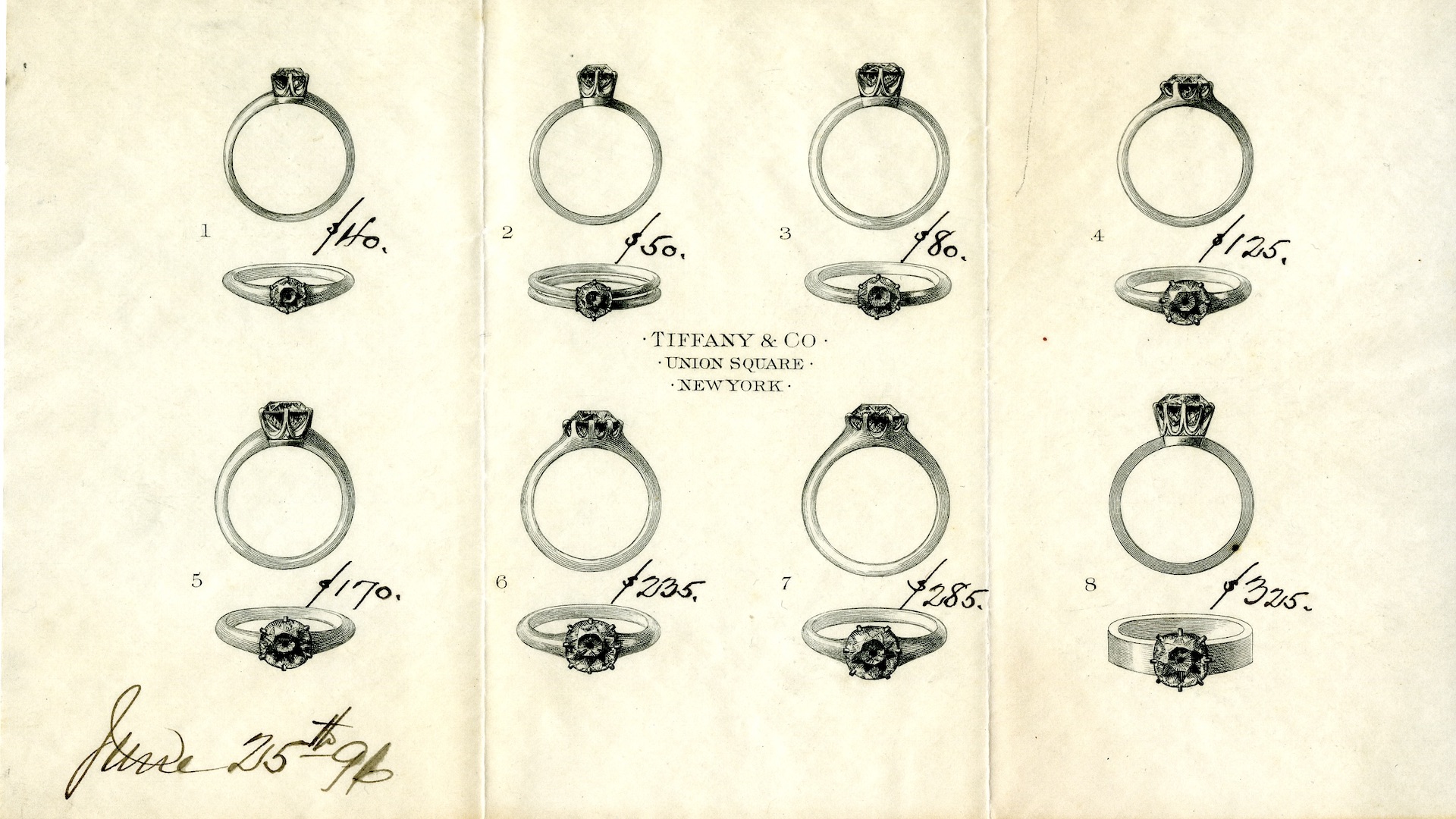 The Dazzling History of Engagement Rings 10 The history of engagement rings Tiffany engagement Ring