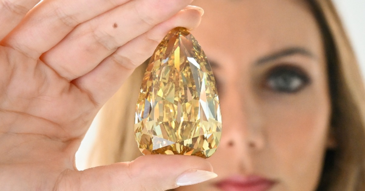 One of the world's most incredible yellow diamonds rediscovered after 44  years 