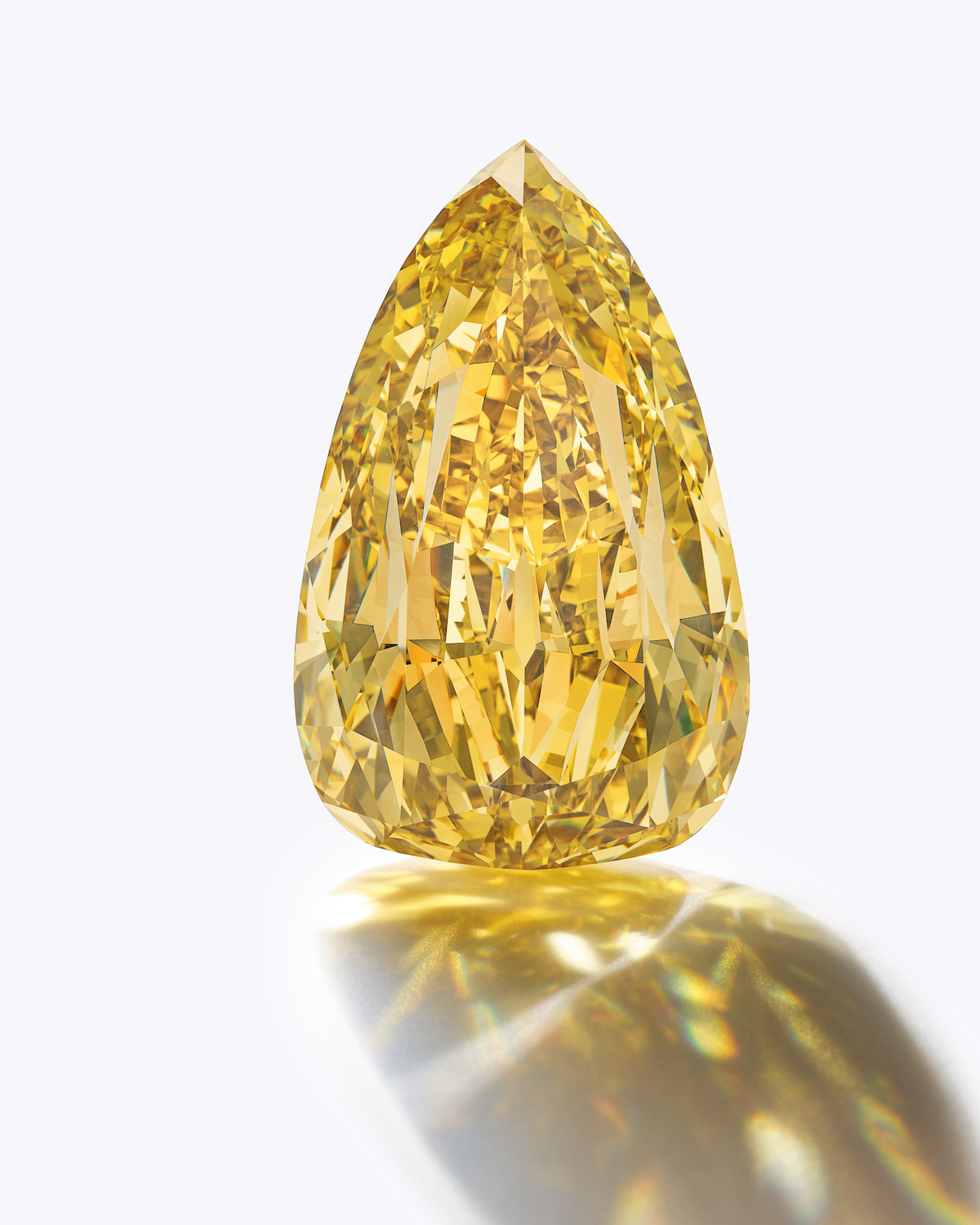 golden canary yellow diamond largest flawless
