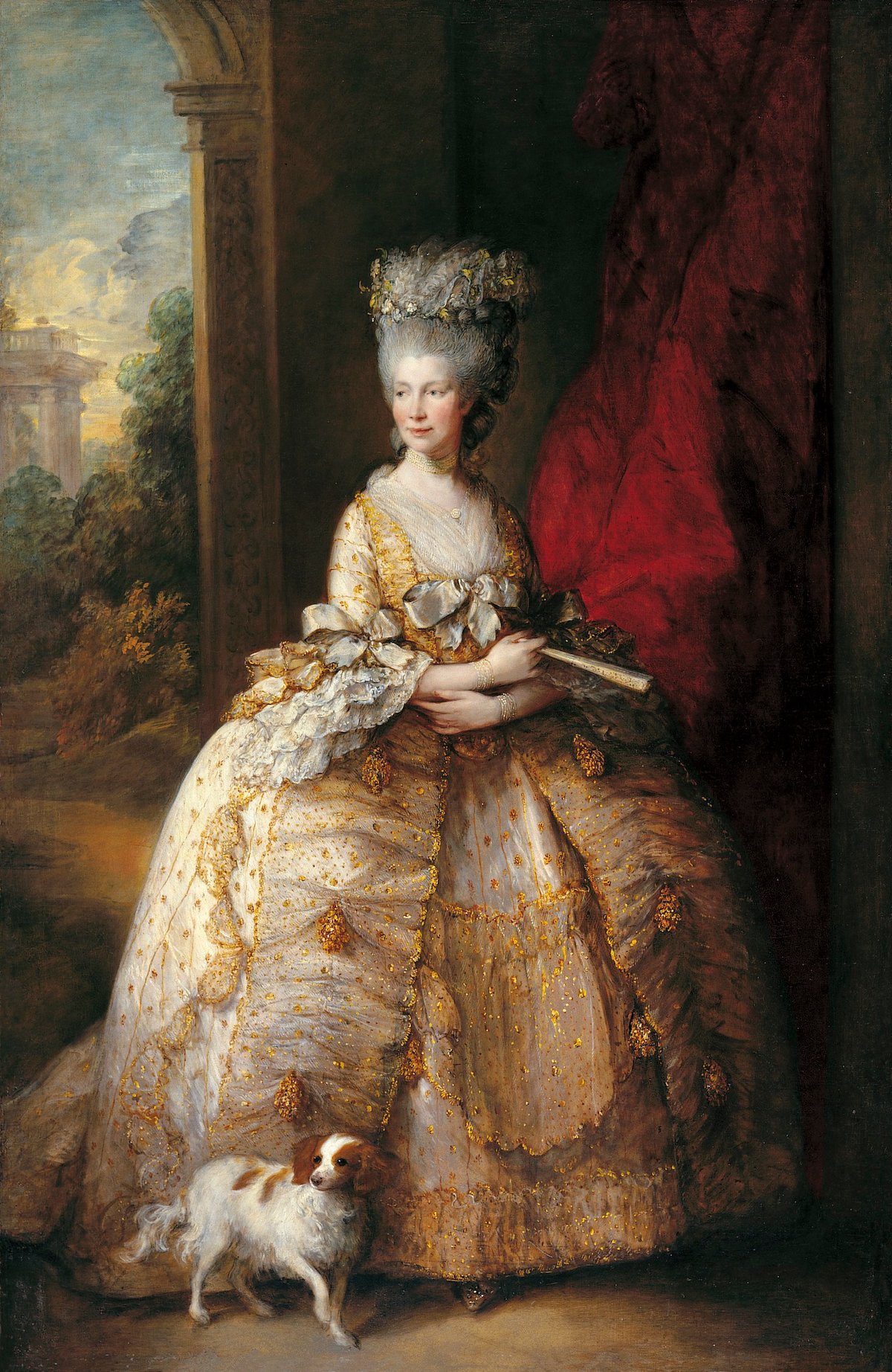 Queen Charlotte wearing a diamond engagement ring