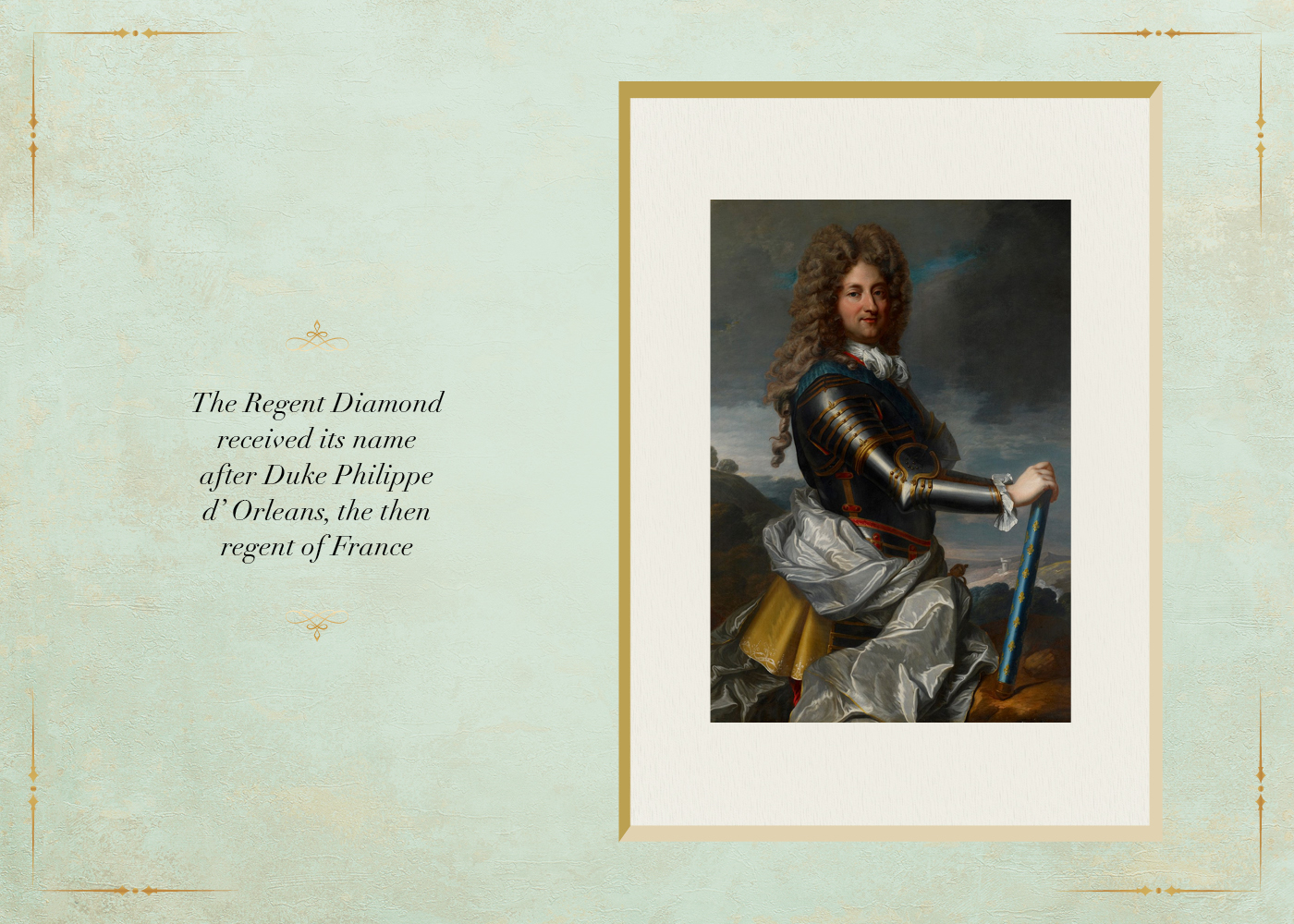 duke Philippe d' Orleans Regent Diamond
