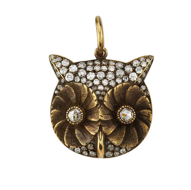 2022 holiday gift guide natural diamond jewelry owl charm
