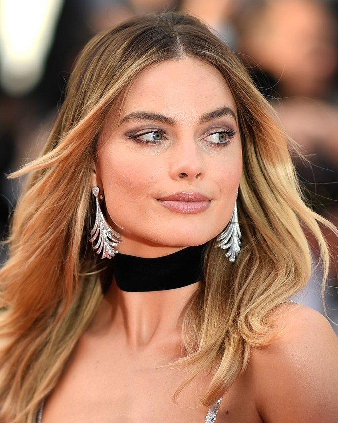 Chanel Diamond Feather Jewelry Margot Robbie 2019 Cannes Film Festival