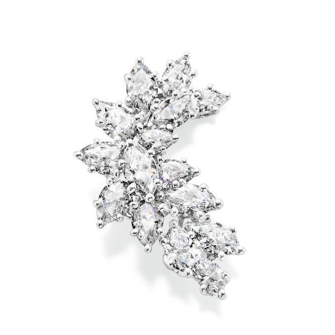 harry winston wreath collection cluster brooch