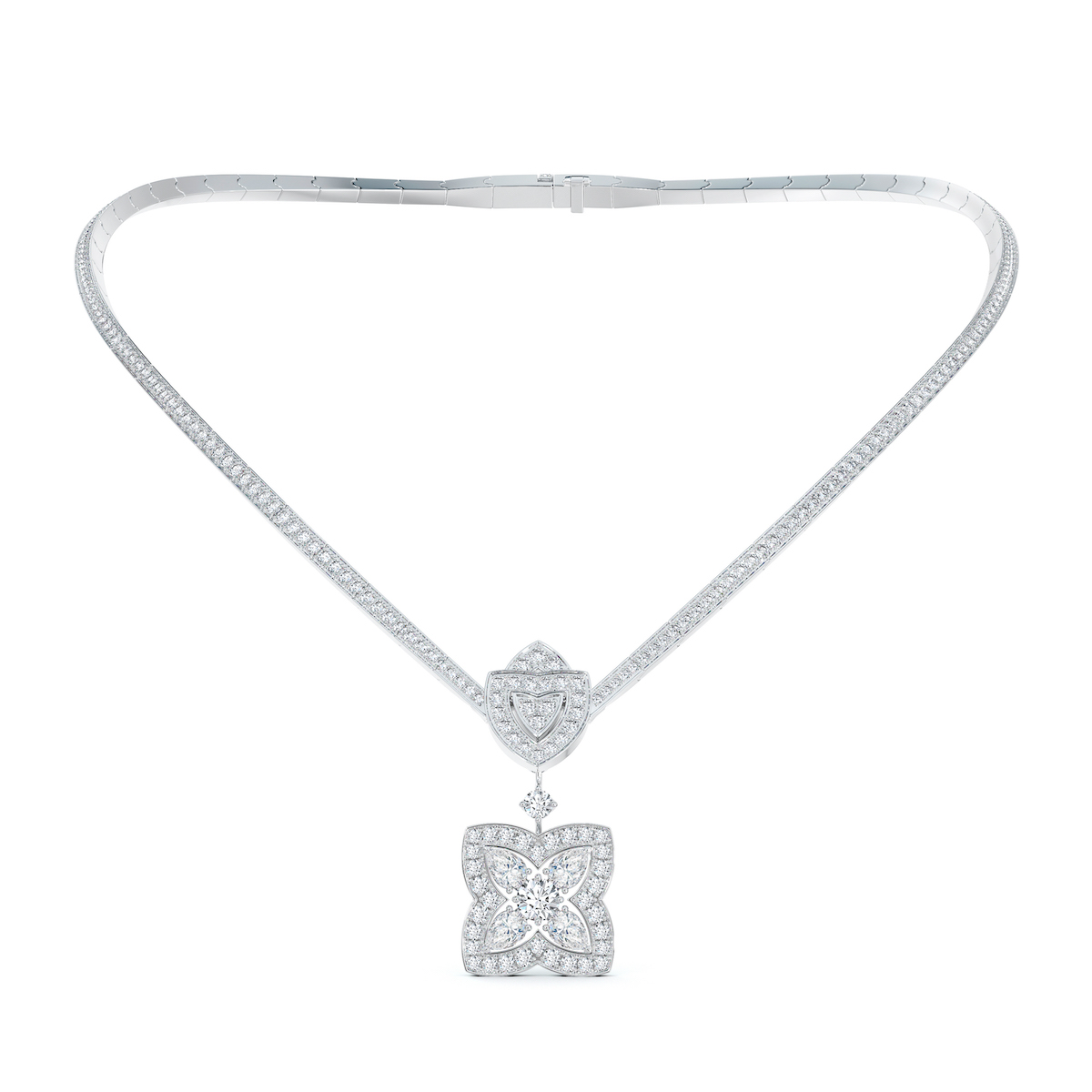 De Beers Expands on its Most Iconic Design 2 De Beers Enchanted Lotus Collection necklace