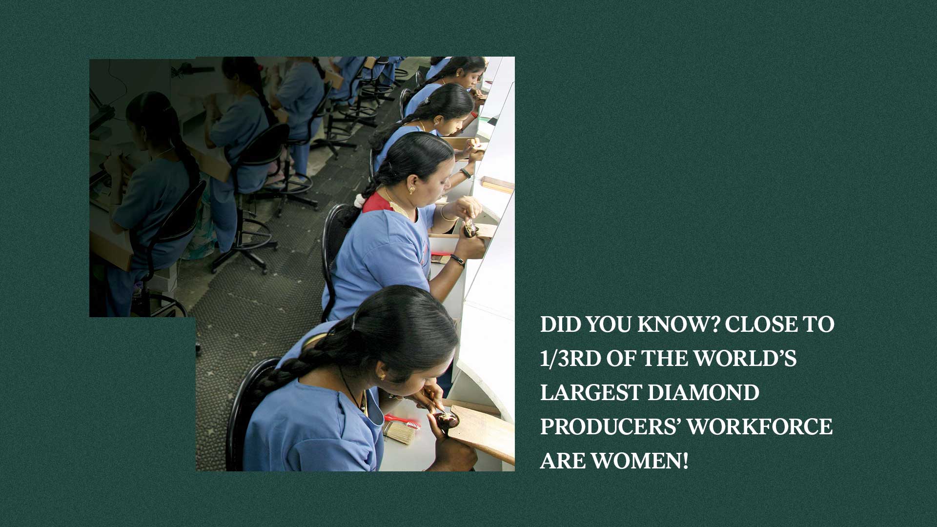 Natural diamonds helping women empowerment