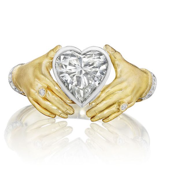 heart shaped natural diamond jewelry valentine's day