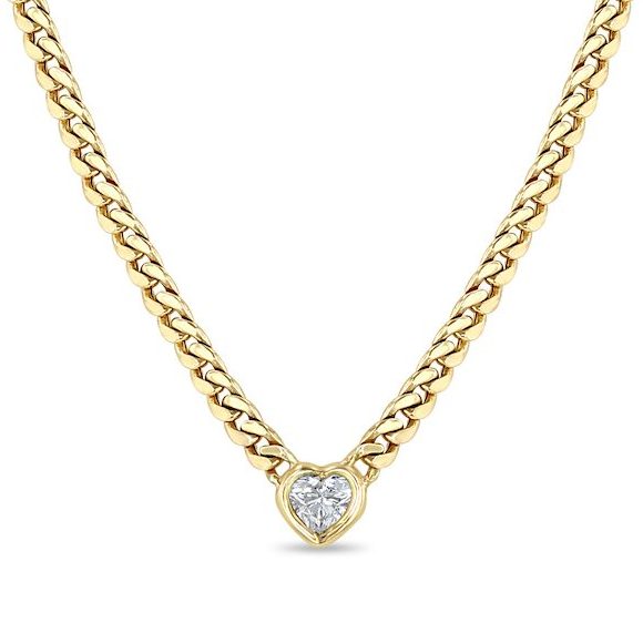 heart shaped natural diamond jewelry valentine's day gift guide ideas