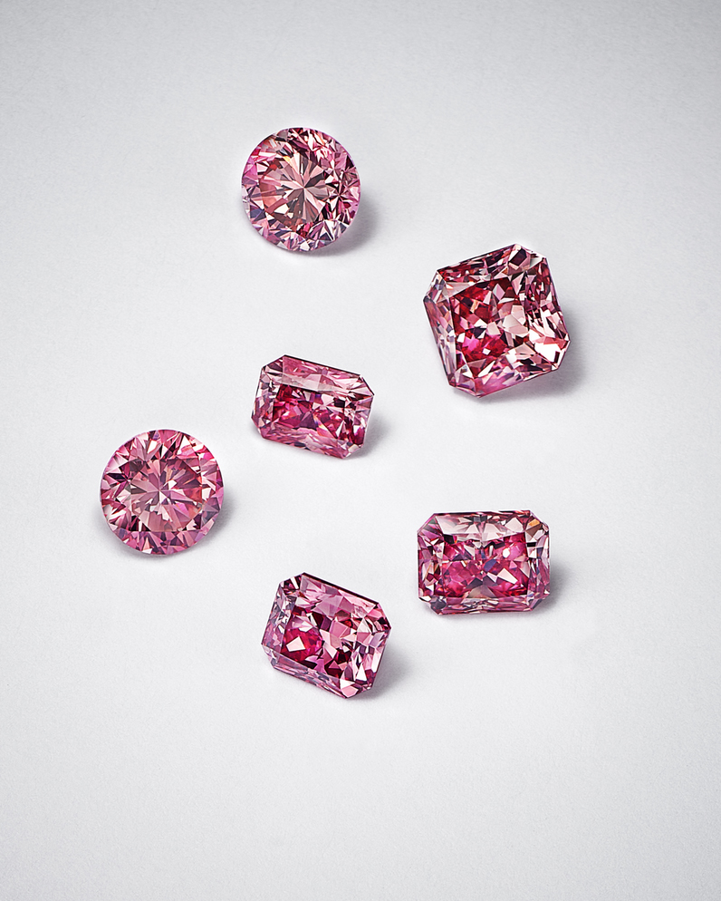 Argyle Pink Diamond necklace and ring, valued at $890,000, sold by