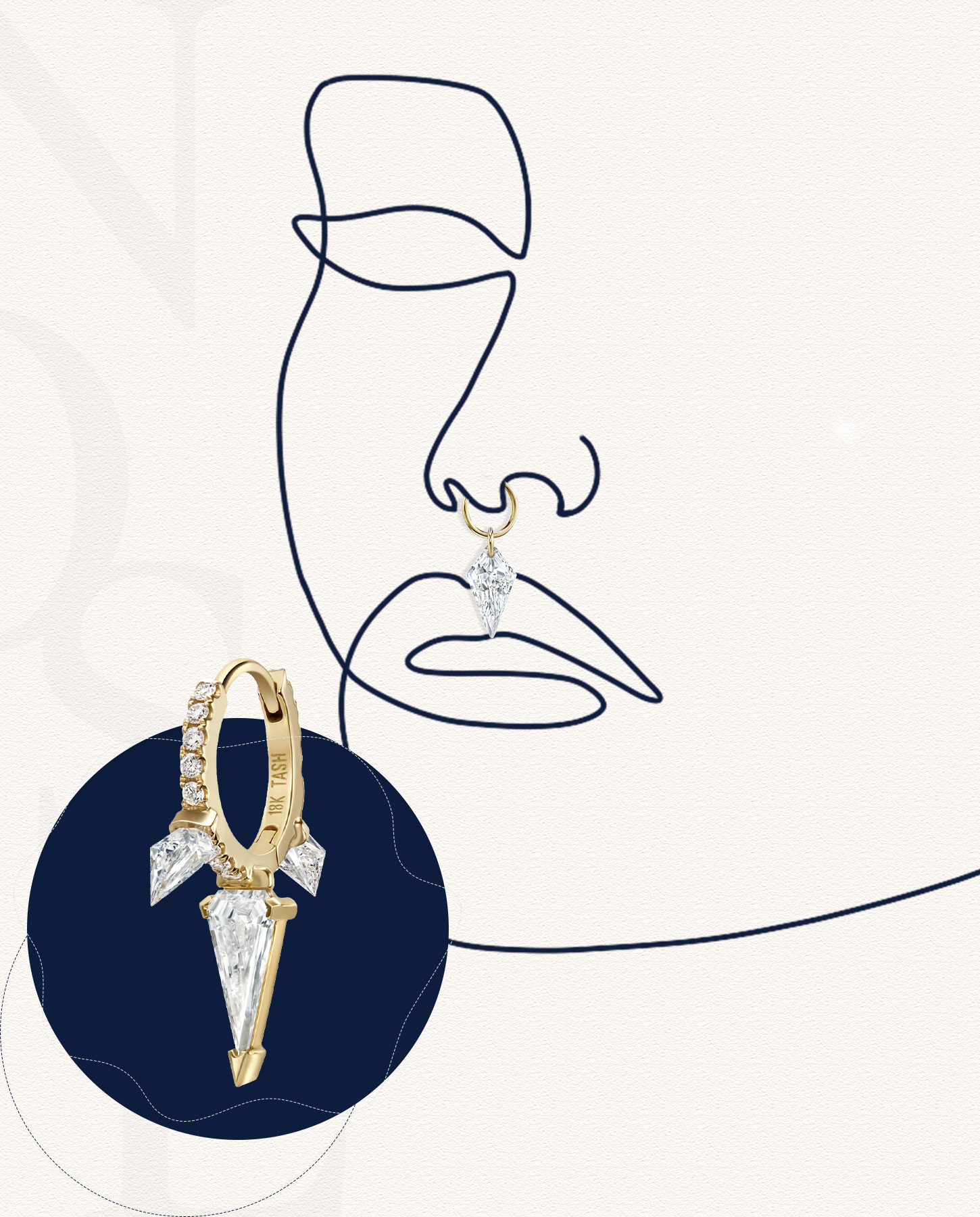 Diamond Body Jewellery - Nose Ring 