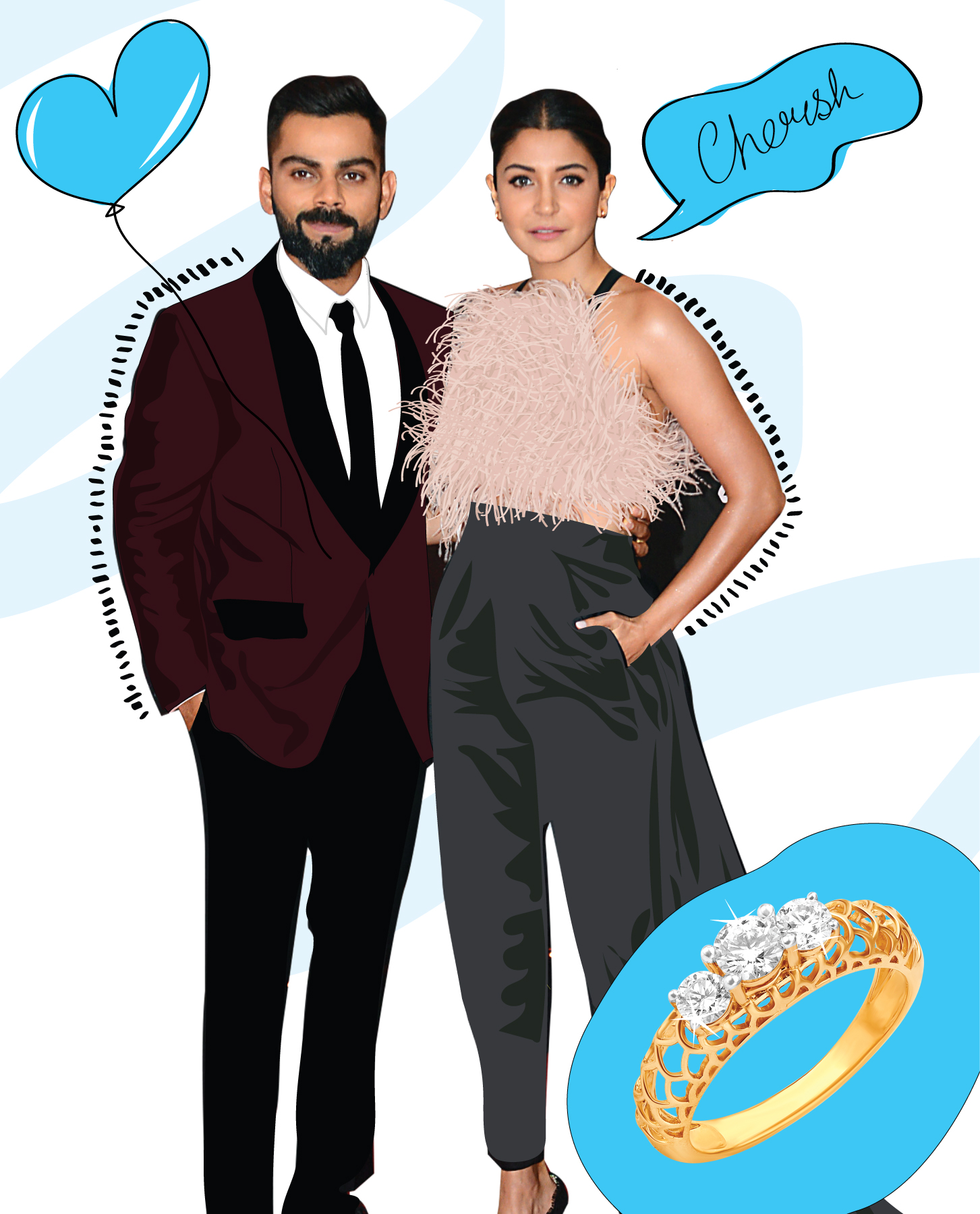 Virushka natural diamond engagement ring