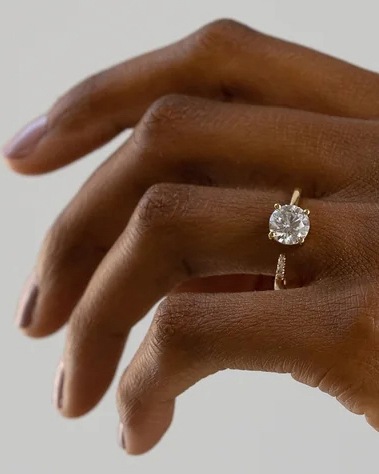 8 carat Radiant Cut Pave Diamond Engagement Ring | Miss Diamond Ring