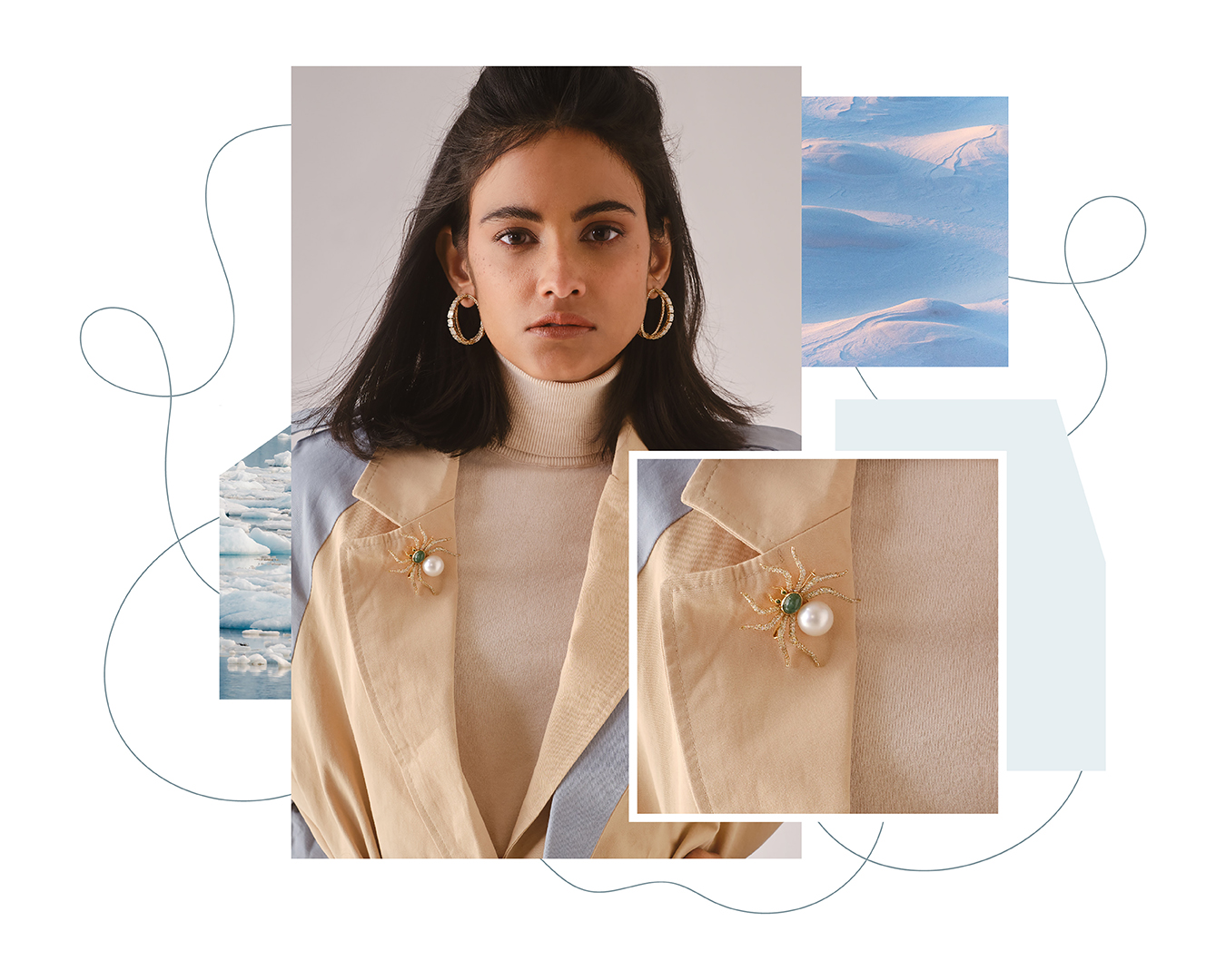 Elevate Your Winter Wardrobe with Striking Diamond Pieces 3 Varuna D Jani's Exquisite Earrings and Brooch