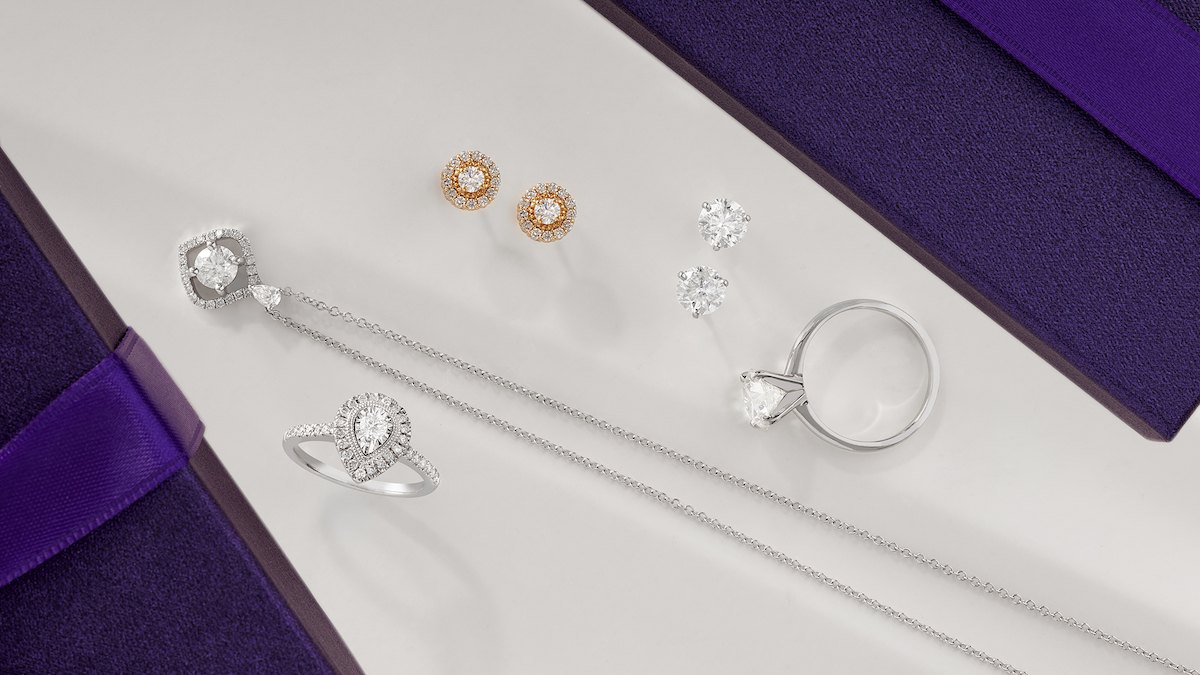 Ben Bridge jewellery with natural diamonds