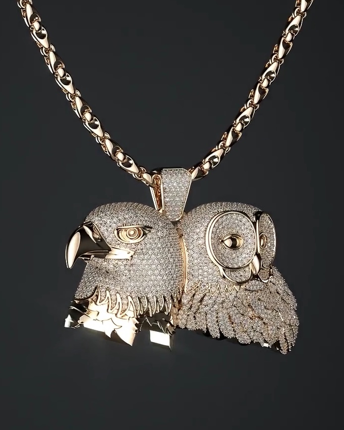 drake fit diamond necklace