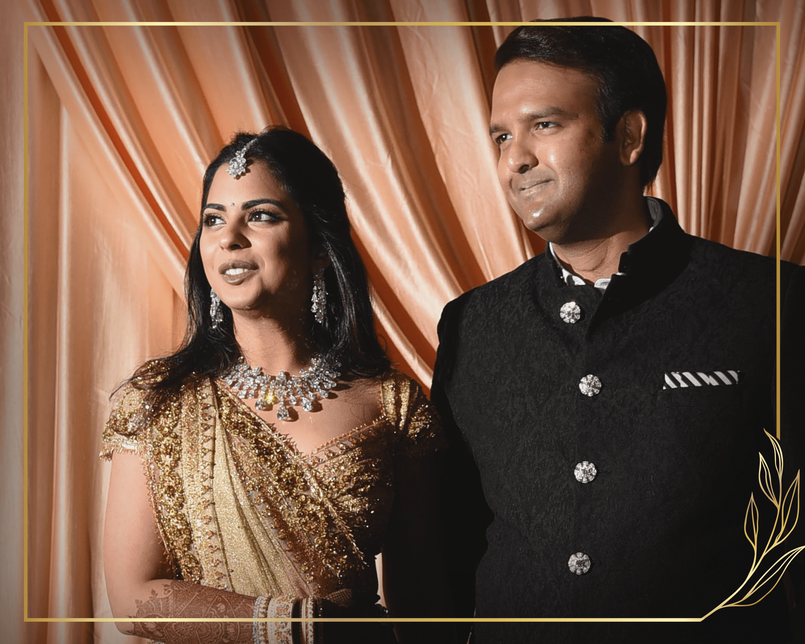 Celebrity Indian Brides in Dazzling Diamonds 3 Isha Ambani natural diamond necklace