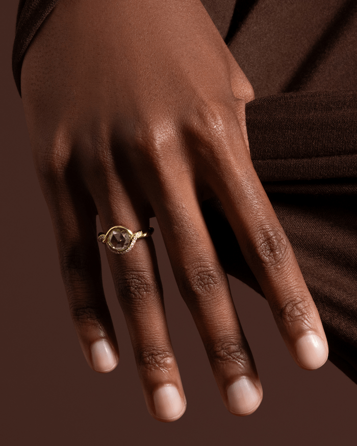 unique engagement rings: Mociun diamond ring