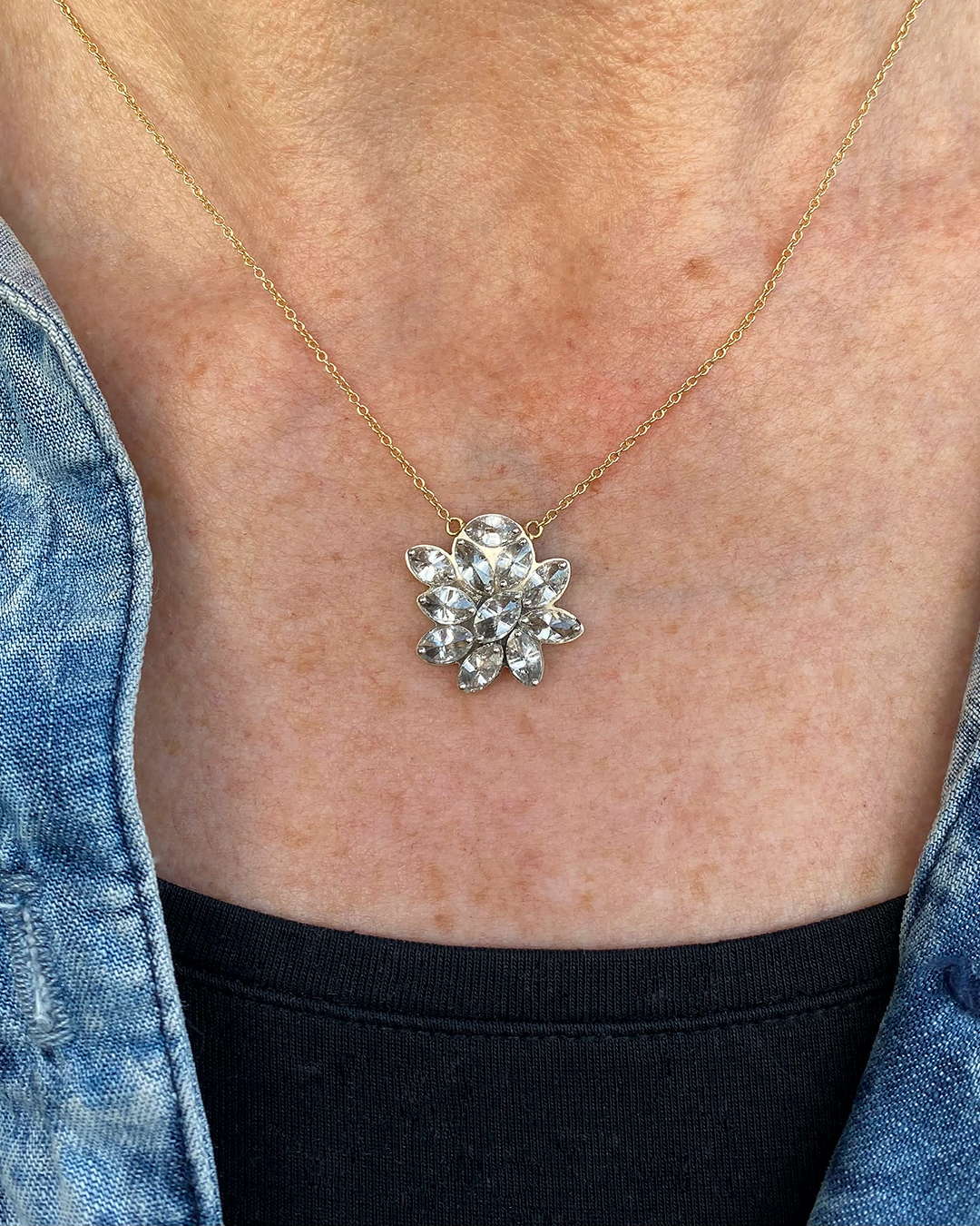 Comment S'approprier un Bijou en Diamant Naturel Hérité du passé ? 3 necklace Todd Pownell natural diamond jewelry
