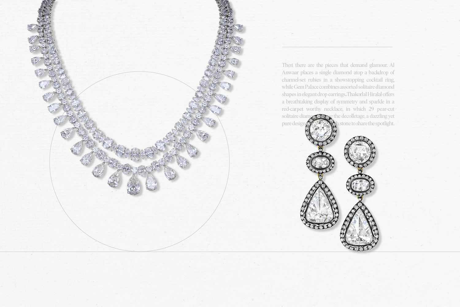 Natural Diamond Solitaire necklace and earrings 