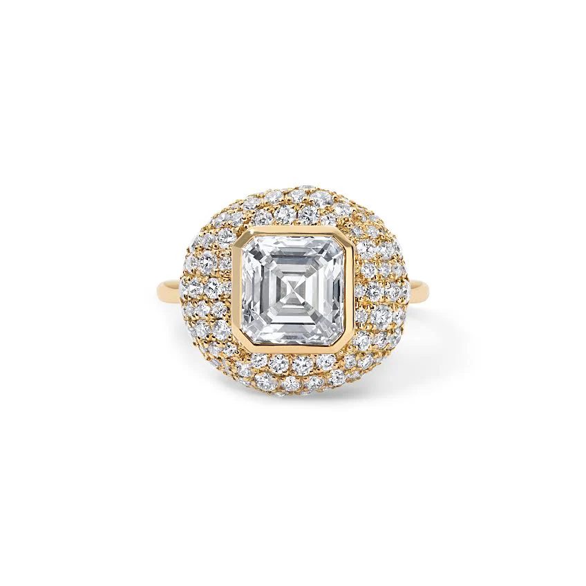 Asscher cut ring
