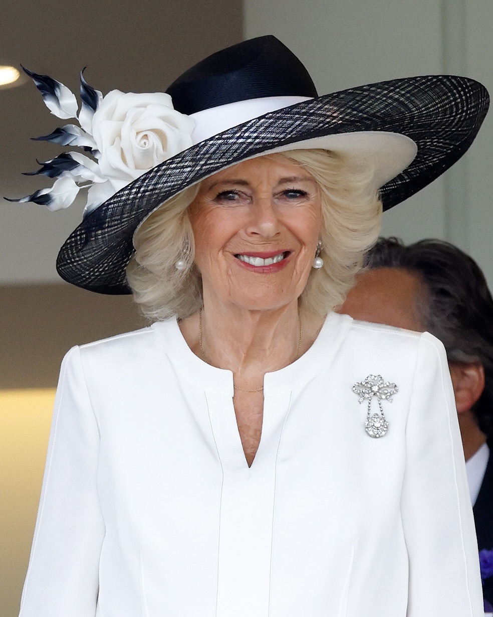 Queen Camilla attended the 2025 Royal Ascot, wearing a priceless natural diamond royal heirloom that hadn’t been seen in a century – the Rothschild Diamond Watch Brooch. 