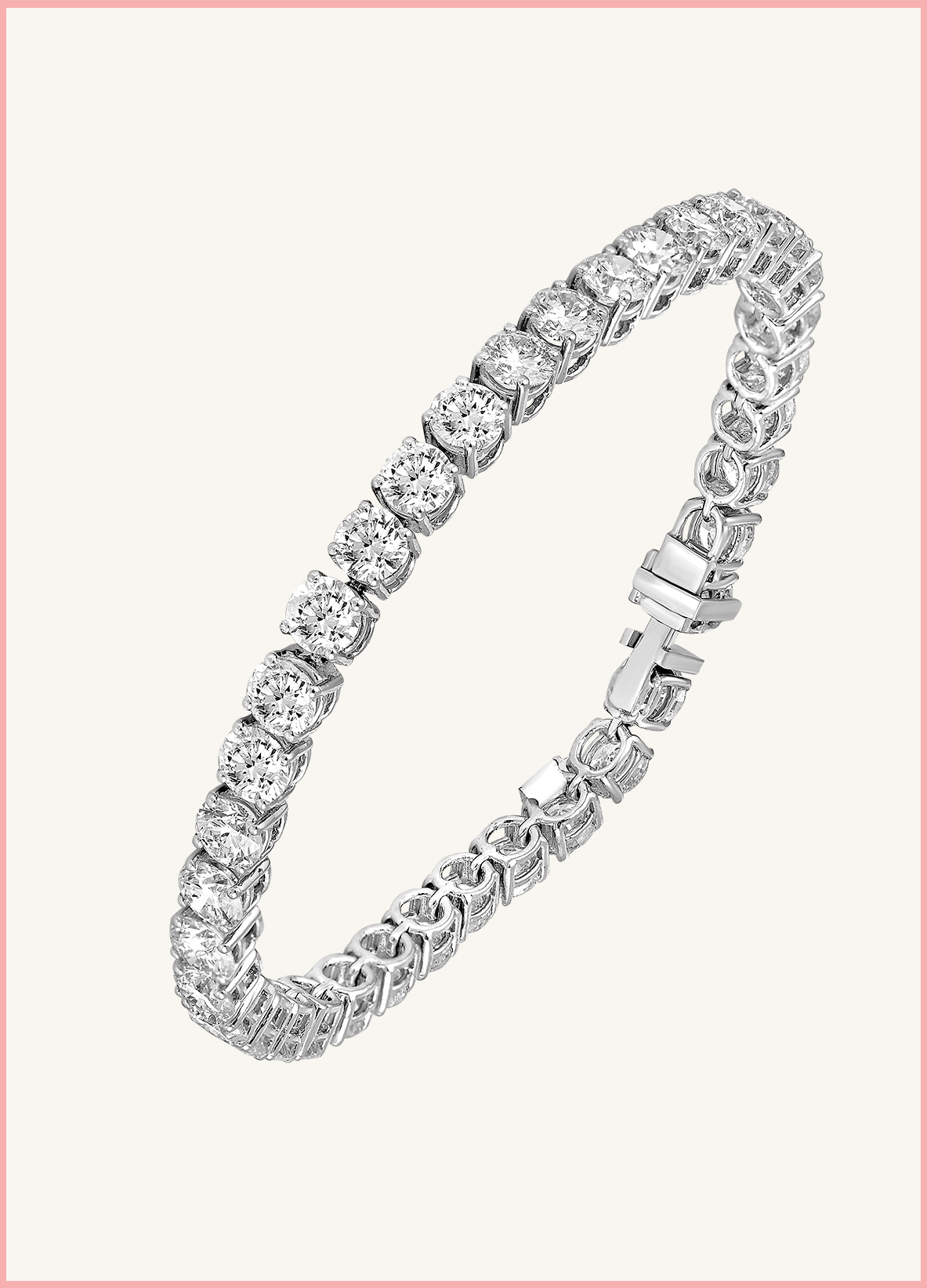 Natural diamond bracelet