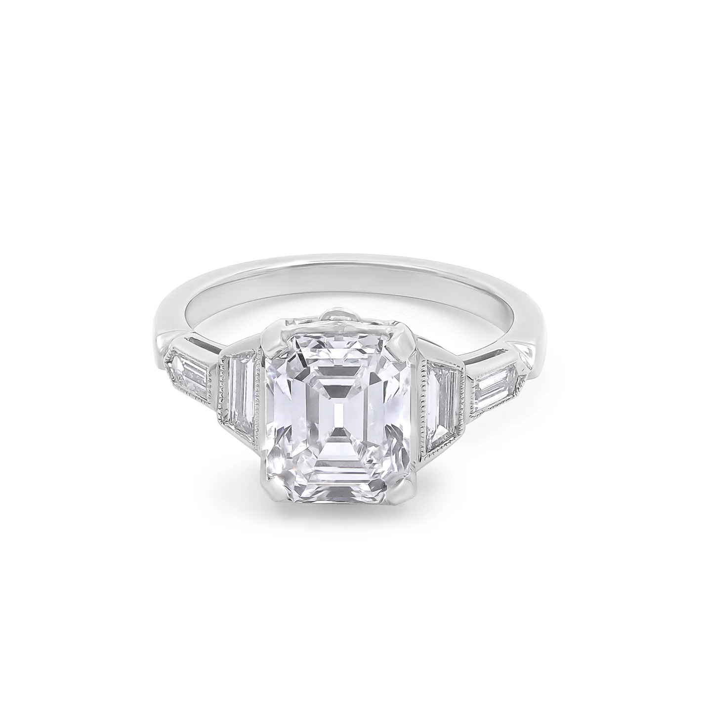Beladora Asscher cut ring