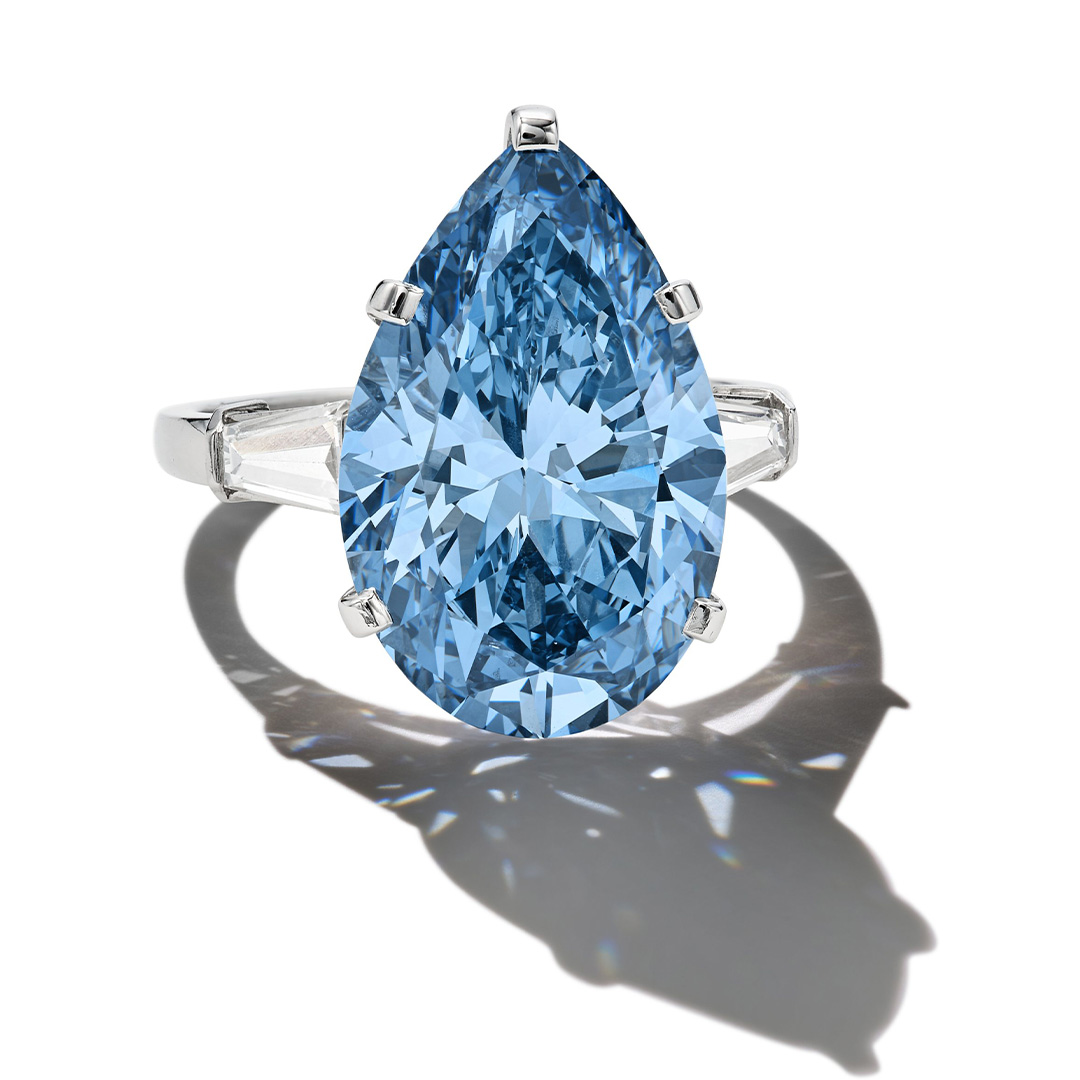 Blue diamond ring
