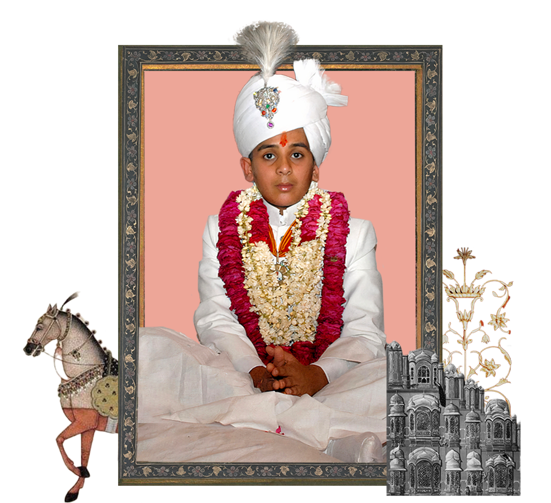 Maharaja Sawai Padmanabh Singh wearing diamond Sarpech 