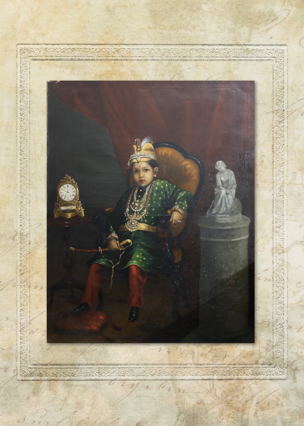 The Master of Light 2 Prince Marthanda Bhairava Tondaiman wearing the diamond jewellery