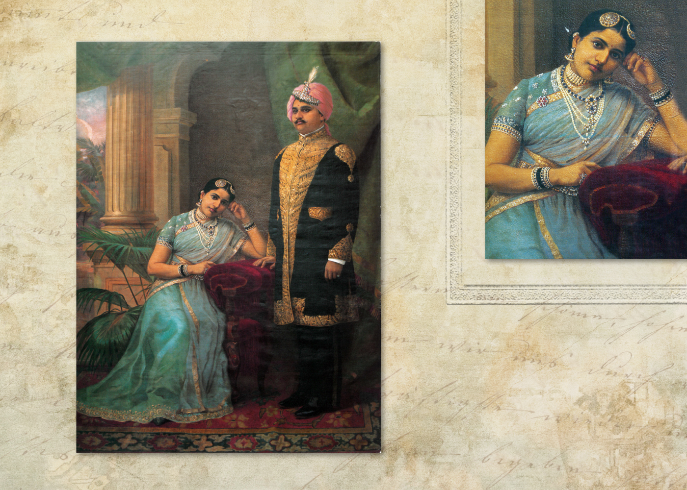 The Master of Light 5 Raja and Rani of Kurupam wearing a diamond jewellery