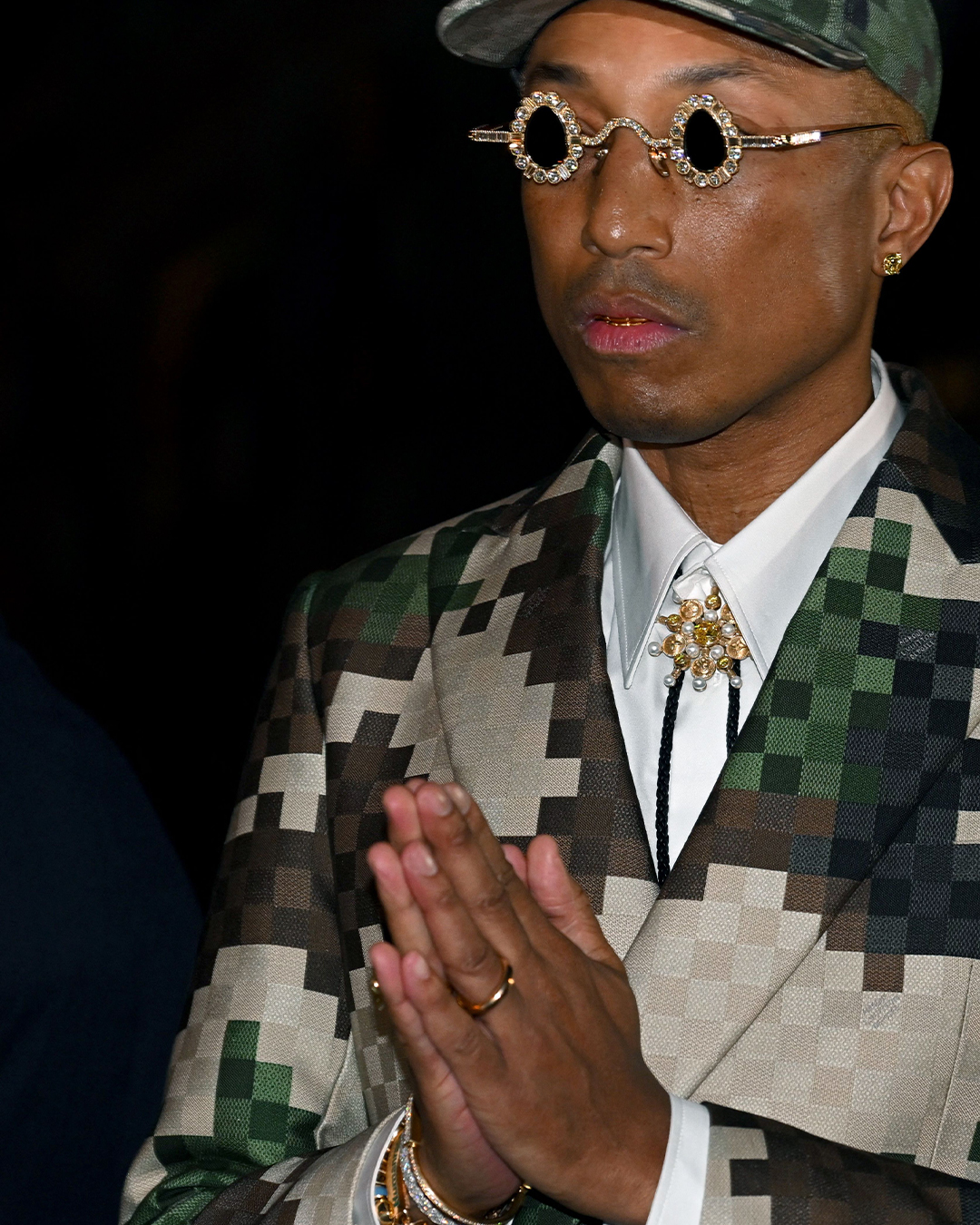 Zendaya rocks Bulgari jewels to Pharrell's debut Louis Vuitton show