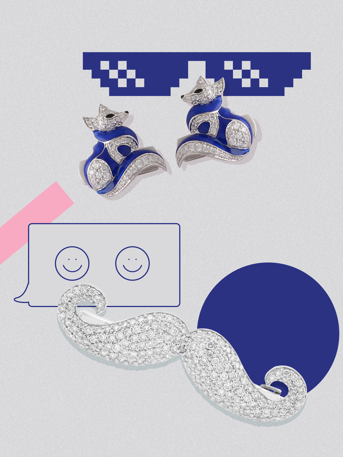 Celebrate Super Dad 1 Stylish Accessories: Kamyen Cufflinks and Amrapali Brooch