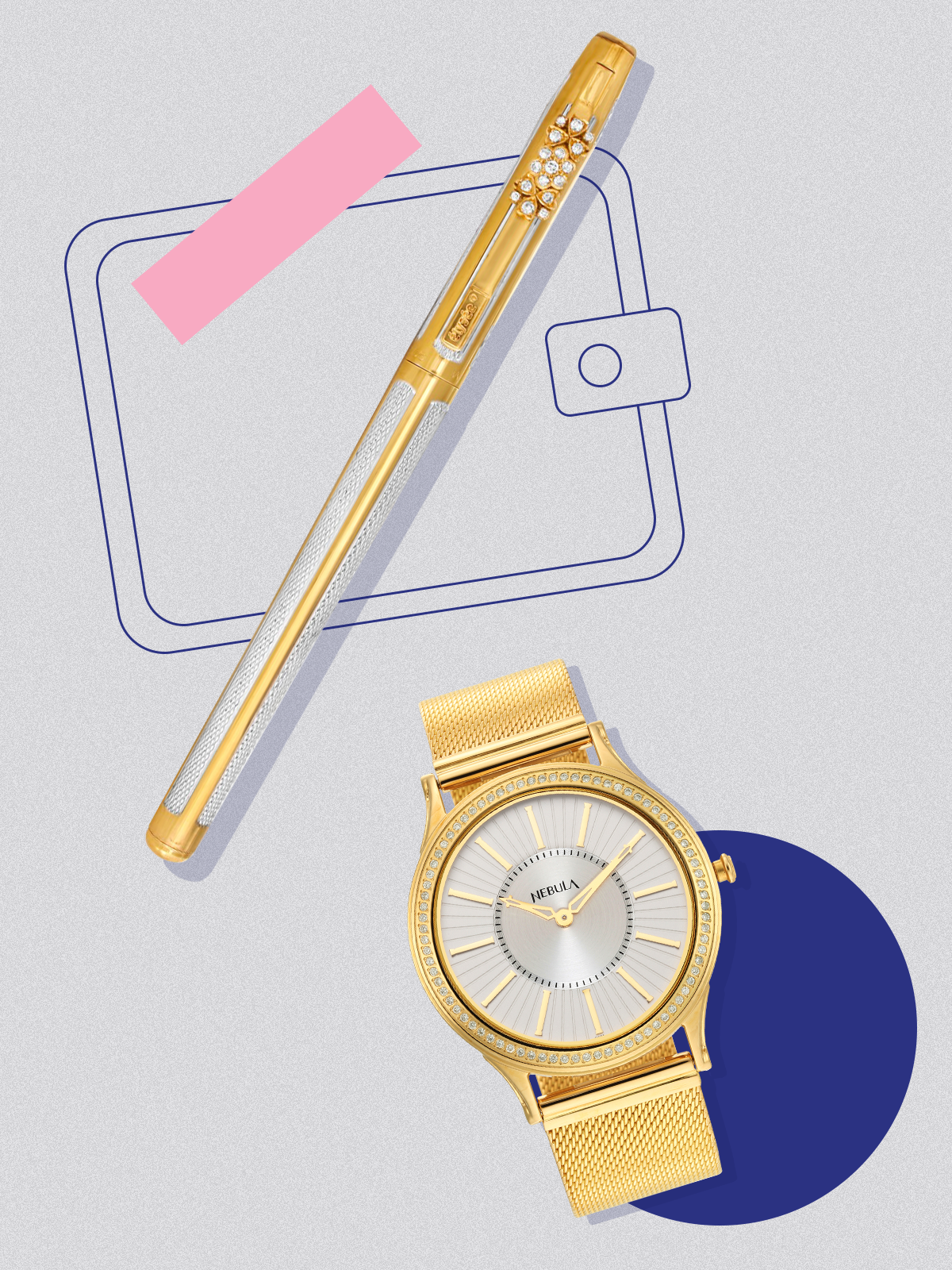 Celebrate Super Dad 5 Pen by Nornament and Watch - Nebula by Titan